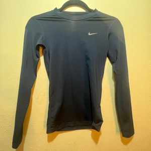 Nike long sleeve navy blue kids size large shirt